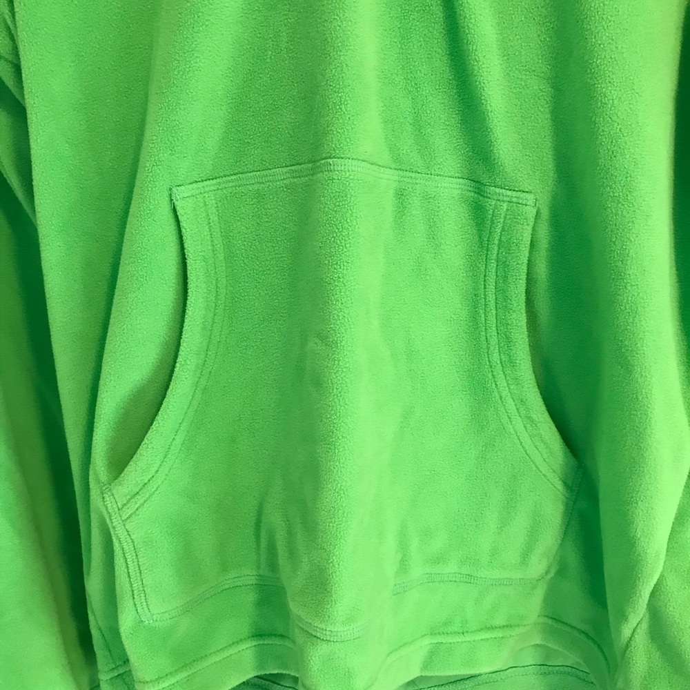 GUC Columbia Lime Green Fleece Hoodie Size Small - Picture 6 of 10